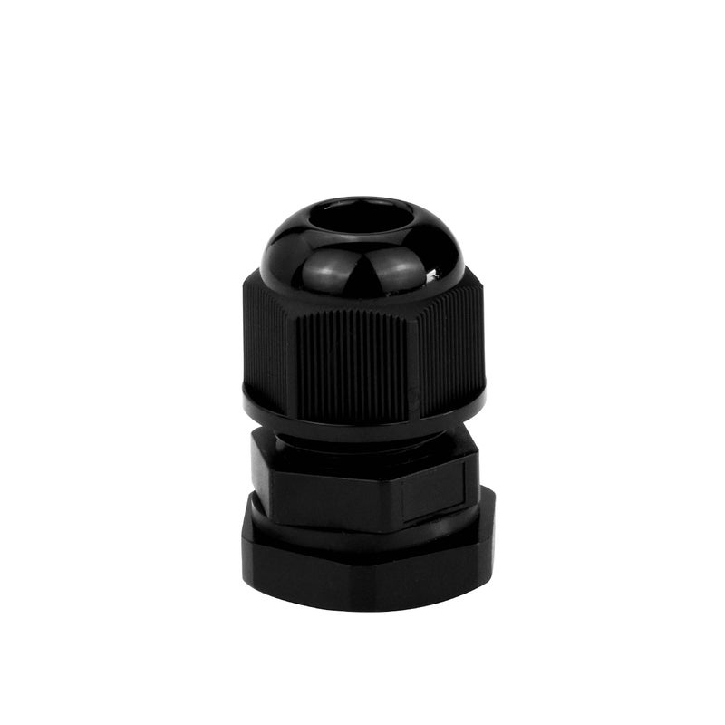 Conext Link Conextlink 5pcs Waterproof IP68 Nylon Firewall Bushing Grommet Cable Gland Joint Adjustable Locknut Protectors for Power Cable (8 Gauge, Black) ï¼ˆ19011ï¼‰ - Image 1